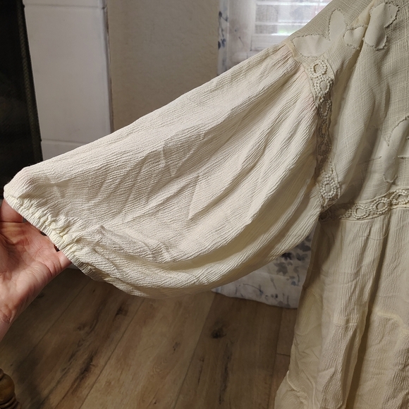 Davi & Dani Top Womens 3X Boho Lace  Cocquette Cottagecore Blouse - Picture 2 of 8